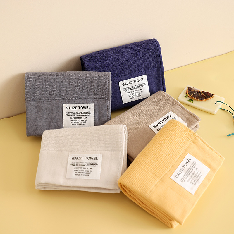 Cloth Face Mask Washable - 2/5Pcs Cotton Bath Towels Set Plain