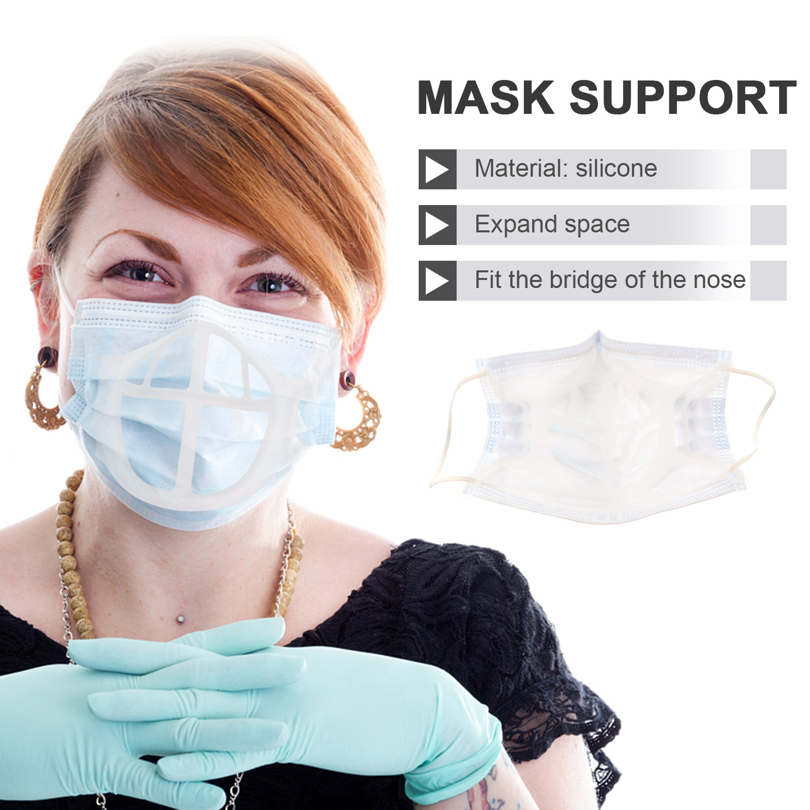 5Pcs Mask Bracket Silicone 3D  - Silicone Mask Bracket review and price