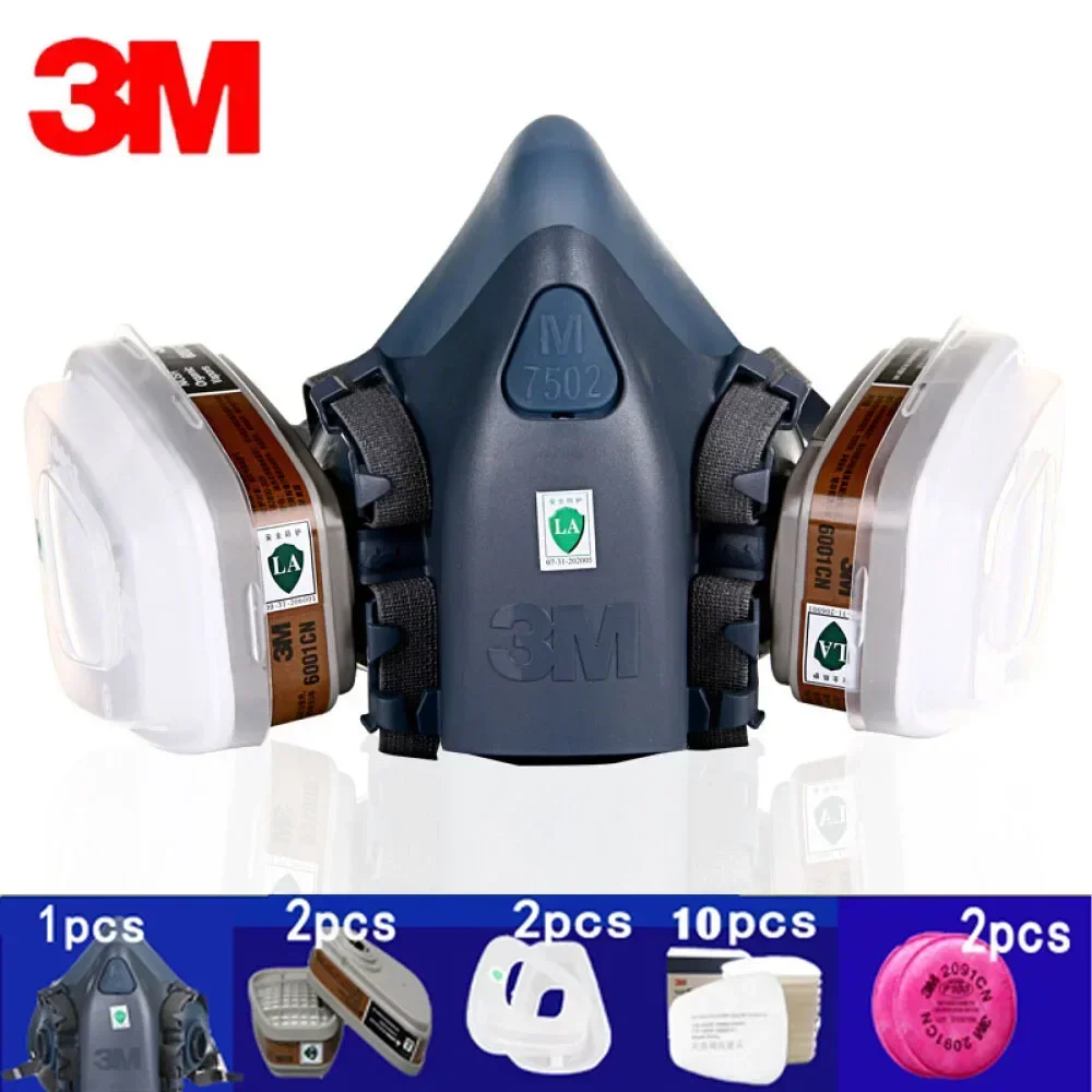3M 7502 Respirator Mask  Prote - Respirator Half Face review and price
