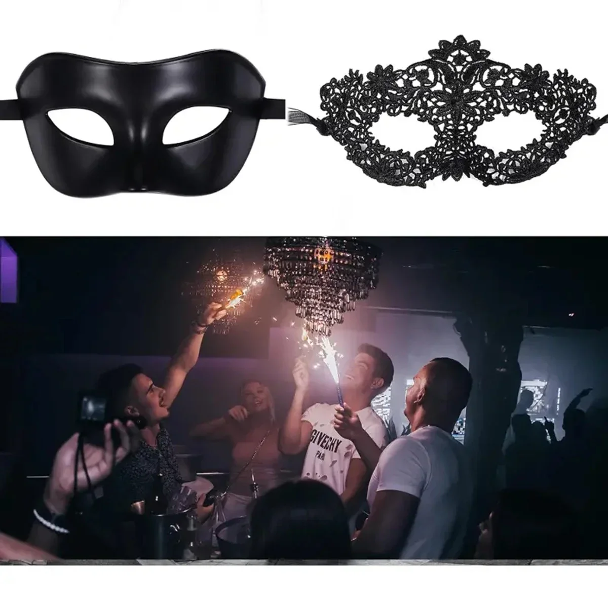 2pcs Elegant Black Lace Masque - Respirator Half Face review and price