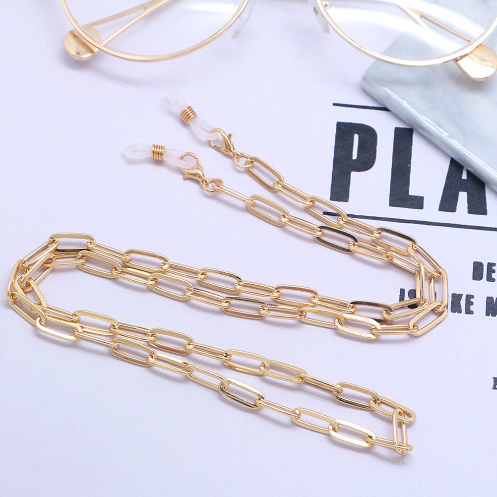 Metal Gold Paperclip Link Eyeg - Mask Chain Holder review and price